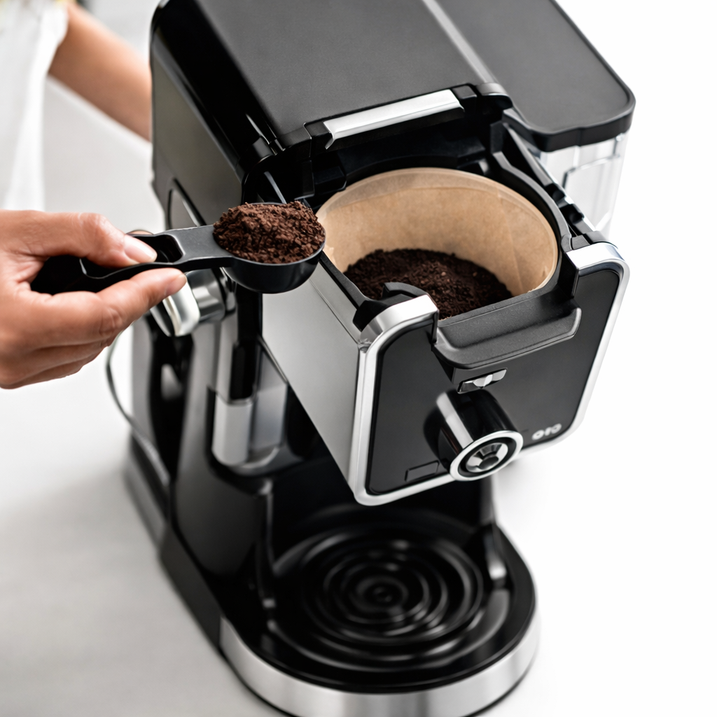 Cafeteira Inteligente 3 em 1 BIVOLT: Cápsulas, Pó e Espumador de Leite Integrado + Brindes